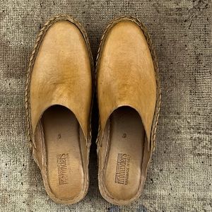 Mohinders solid slide/Natural leather